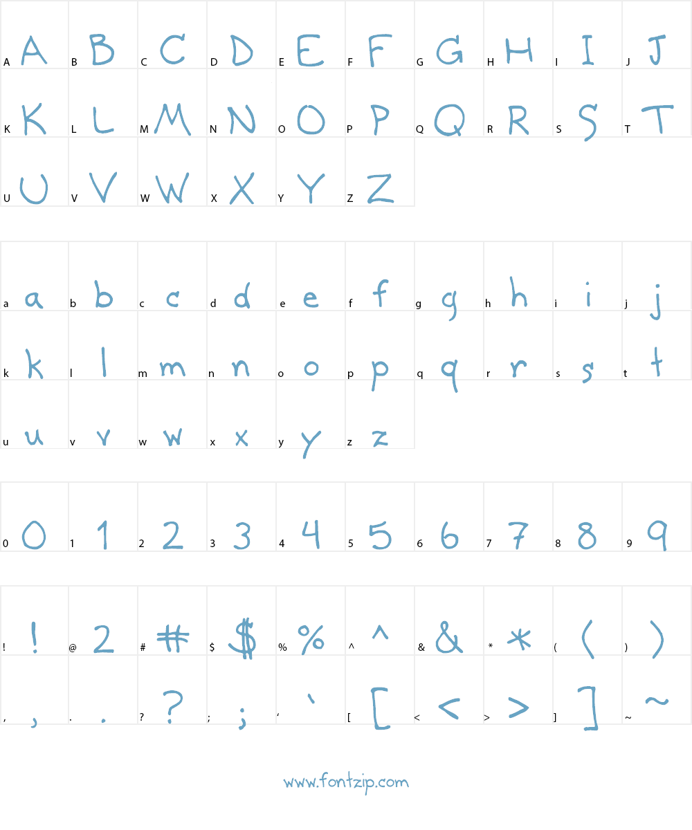 Cosmic Spam, M.S. Font Character